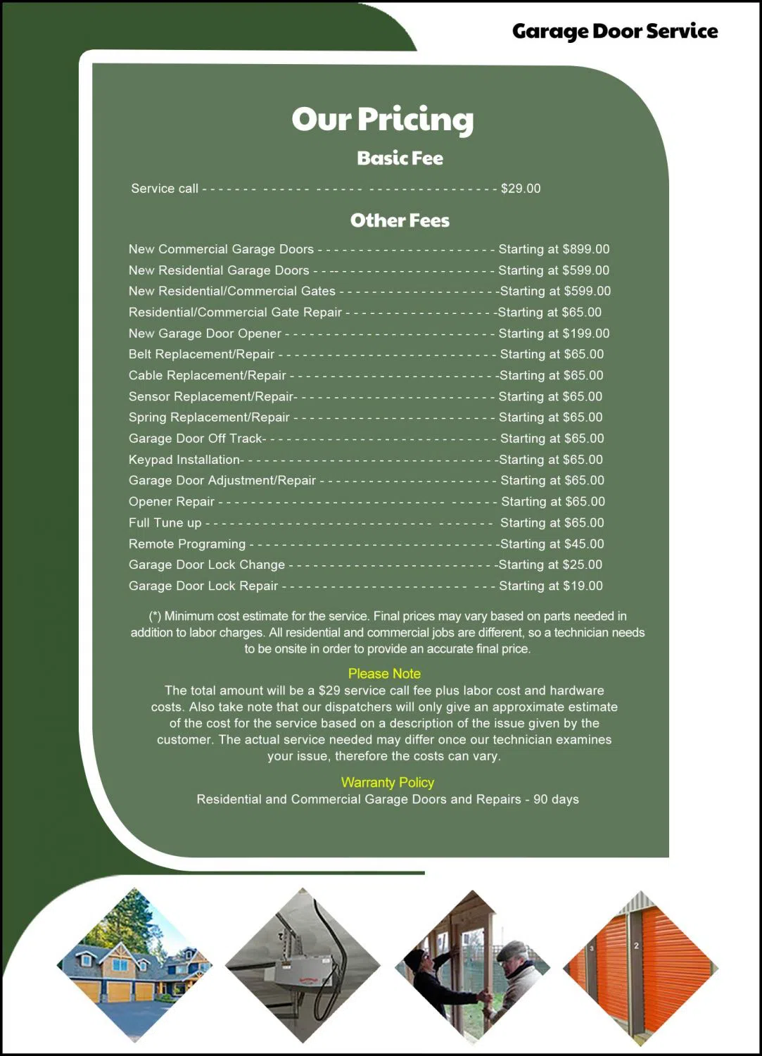 Metro Garage Doors Philadelphia, PA 215-294-9896